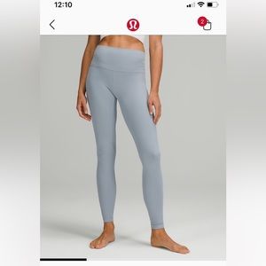 lululemon athletica align 25” chambray blue Leggings